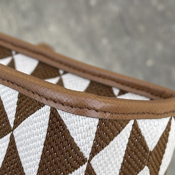 Prada Symbole Shopper Tote Jacquard Small Brown, Multicolor - Picture 5 of 16